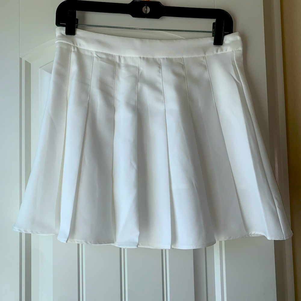 Pleated Mini Skirt